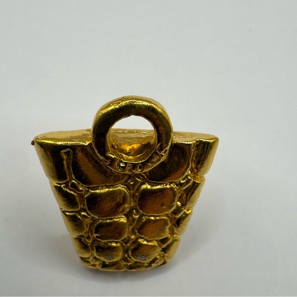 Celine Goldtone Purse Pin/Brooch Vintage - Picture 1 of 4